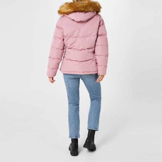 Soulcal Deluxe Winter Warmth Jacket For Ladies Pink Дамски грейки