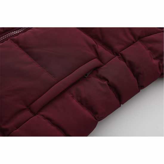 Soulcal Дамско Яке 2 Zip Bubble Jacket Womens Бордово Soulcal Дамско Яке 2 Zip Bubble Jacket Womens Бордово