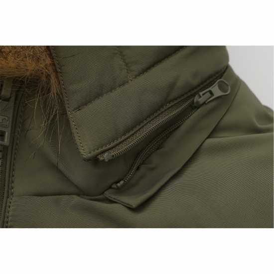 Soulcal Дамско Яке 2 Zip Bubble Jacket Womens Хаки 