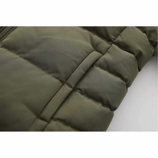 Soulcal Дамско Яке 2 Zip Bubble Jacket Womens Хаки 