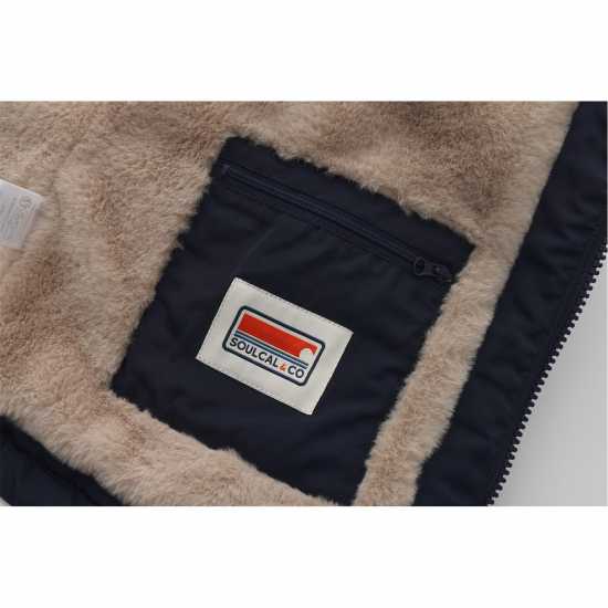 Дамски якета и палта Soulcal Дамско Яке 2 Zip Bubble Jacket Womens Navy Soulcal Дамско Яке 2 Zip Bubble Jacket Womens Navy Дамски якета и палта