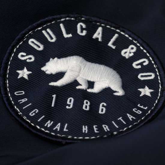 Soulcal Deluxe Winter Warmth Jacket For Ladies Navy - Дамски грейки