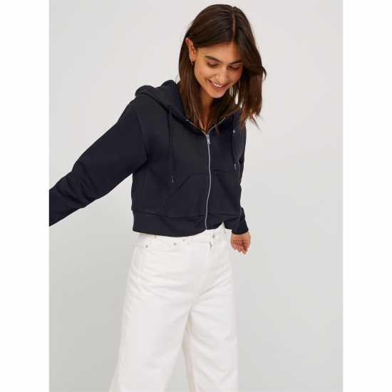 Jjxx Abbie Long Sleeve Zip Cropped Hoodie  Дамски суичъри и блузи с качулки
