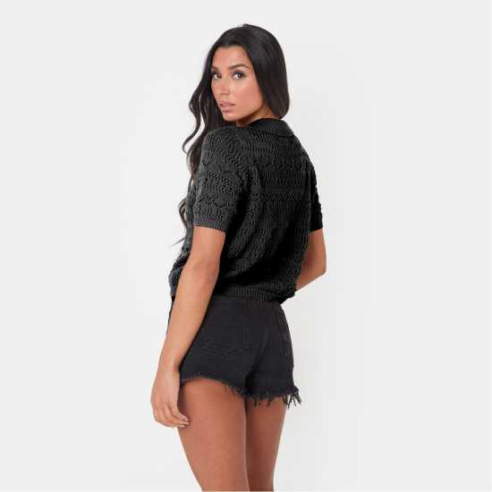 I Saw It First Boho Crochet Lace Top  Дамски пуловери и жилетки