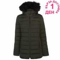 Firetrap Пухено Яке Luxe Bubble Jacket