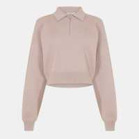 Cropped Quarter Zip Ld54  