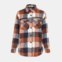 Miso Wool Shirt Ladies Кафяво Miso Wool Shirt Ladies Кафяво