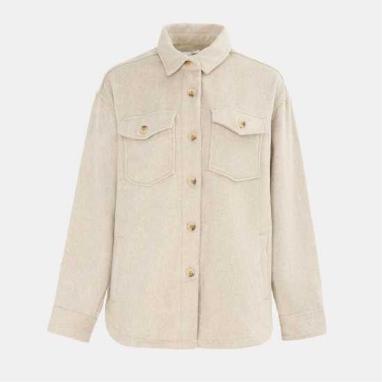 Miso Wool Shirt Ladies Light Beige 