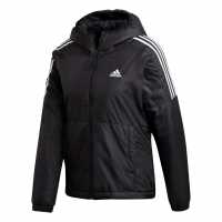 Adidas Дамско Яке С Качулка 3 Stripe Essential Hooded Jacket Womens  Дамски якета и палта