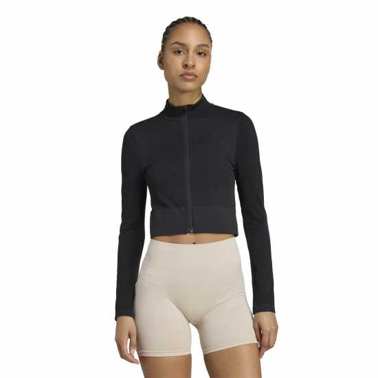 Adidas Дамско Яке Workout Essentials Full-Zip Knit Jacket Womens  Дамски якета и палта