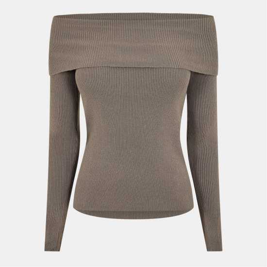 Noisy May Knitted Off Shoulder Top  