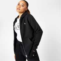 Jack Wills Pheasant Logo Zip Hoodie Black Дамски суичъри и блузи с качулки