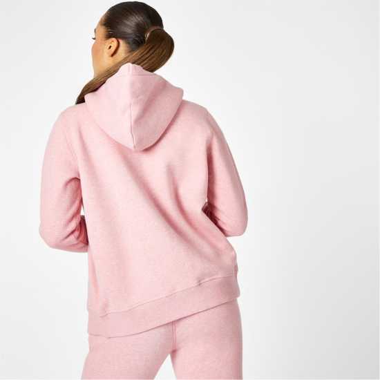 Jack Wills Pheasant Logo Zip Hoodie Pink Marl Дамски суичъри и блузи с качулки