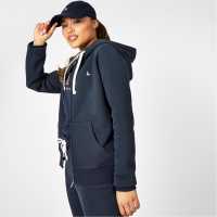 Jack Wills Pheasant Logo Zip Hoodie Морска синьо Дамски суичъри и блузи с качулки