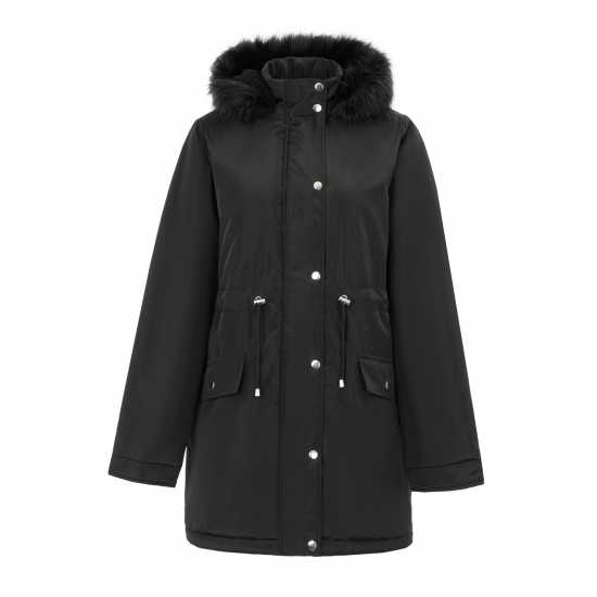Дамски якета и палта Miso Дамско Яке Parka Ladies Jacket Black Miso Дамско Яке Parka Ladies Jacket Black Дамски якета и палта