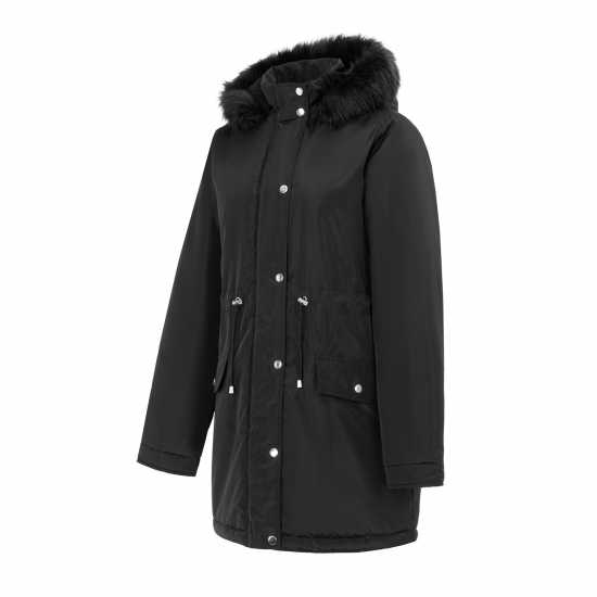 Дамски якета и палта Miso Дамско Яке Parka Ladies Jacket Black Miso Дамско Яке Parka Ladies Jacket Black Дамски якета и палта