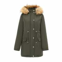 Дамски якета и палта Miso Дамско Яке Parka Ladies Jacket Khaki Miso Дамско Яке Parka Ladies Jacket Khaki Дамски якета и палта