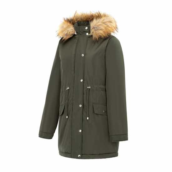 Дамски якета и палта Miso Дамско Яке Parka Ladies Jacket Khaki Miso Дамско Яке Parka Ladies Jacket Khaki Дамски якета и палта