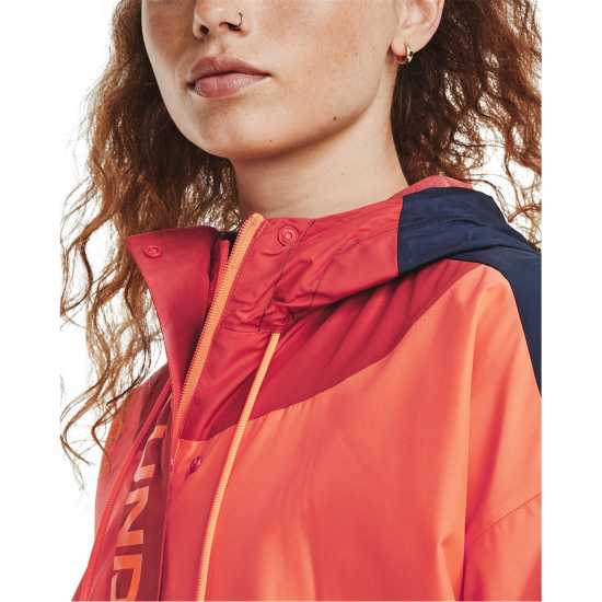 Under Armour Rush™ Woven Full-Zip Jacket Red Дамски грейки