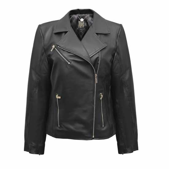 Biba Кожено Яке Women's Genuine Sheepskin Biker 4 Pocket Leather Jacket  