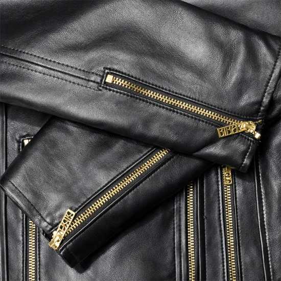 Biba Кожено Яке Women's Genuine Sheepskin Biker 4 Pocket Leather Jacket  