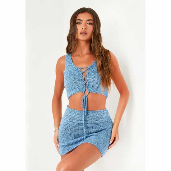 Missy Empire Up Detail Knit Top  Дамски пуловери и жилетки