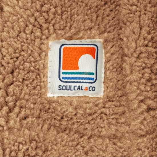 Soulcal Дамско Яке Cal Sherpa Jacket Ladies Khaki Soulcal Дамско Яке Cal Sherpa Jacket Ladies Khaki