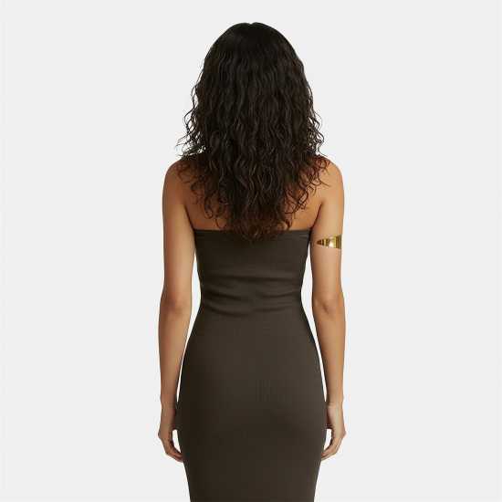 Jack Wills Women's Classic Bandeau Knitted Jumper Dress Еспресо Jack Wills Women's Classic Bandeau Knitted Jumper Dress Еспресо