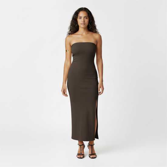 Jack Wills Women's Classic Bandeau Knitted Jumper Dress Еспресо Jack Wills Women's Classic Bandeau Knitted Jumper Dress Еспресо