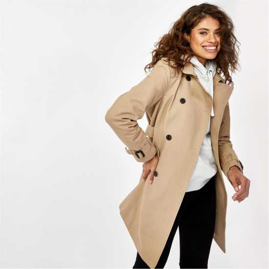 Тренчкот Jack Wills Trench Coat Womens Камък Дамски якета и палта