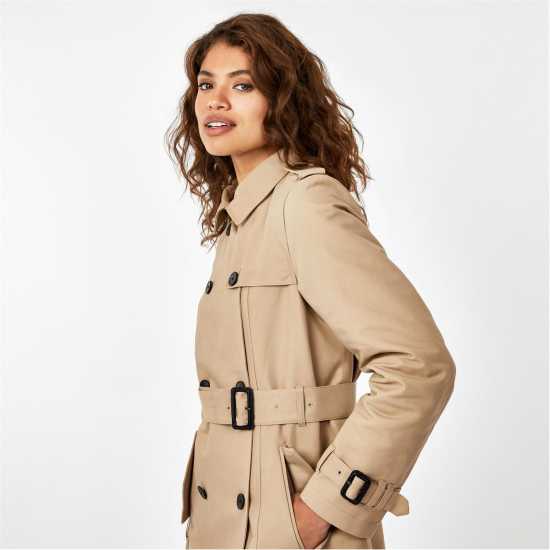 Тренчкот Jack Wills Trench Coat Womens Камък Дамски якета и палта