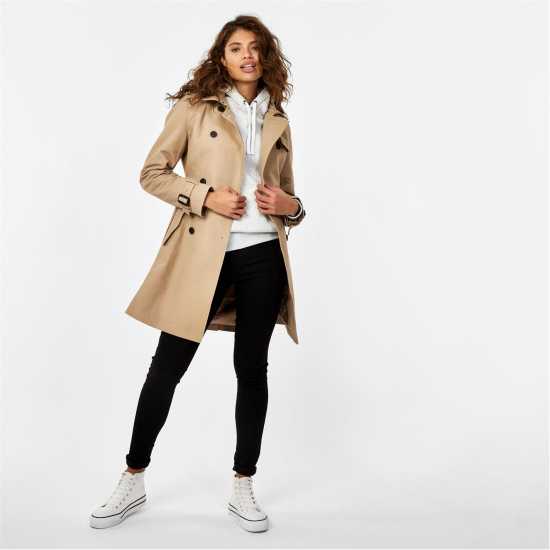 Тренчкот Jack Wills Trench Coat Womens Камък Дамски якета и палта
