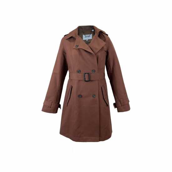 Тренчкот Jack Wills Trench Coat Womens Тъмно кафяво Дамски якета и палта