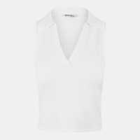 Cable Stitch Polo Sweater Vest  