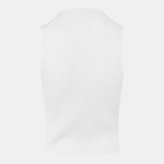 Cable Stitch Polo Sweater Vest Cable Stitch Polo Sweater Vest