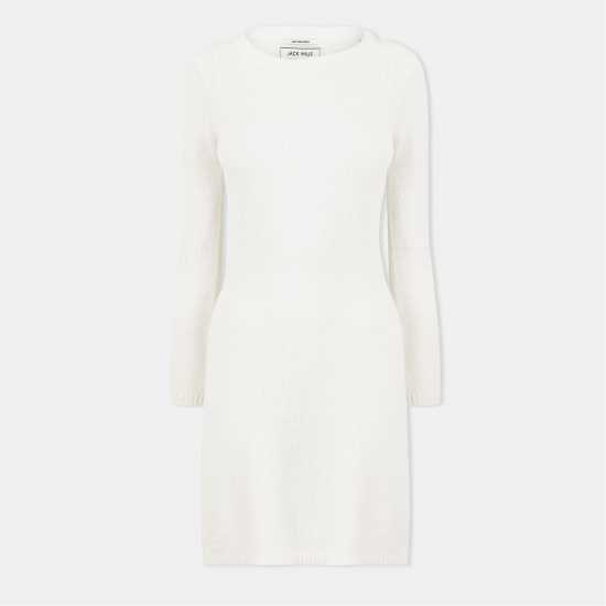 Knitted Bell-Sleeve Mini Jumper Dress Knitted Bell-Sleeve Mini Jumper Dress