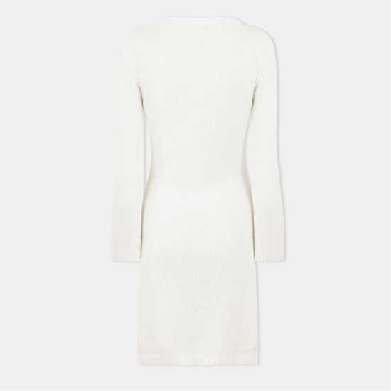 Knitted Bell-Sleeve Mini Jumper Dress Knitted Bell-Sleeve Mini Jumper Dress