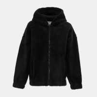 Soulcal Дамско Яке С Качулка Cal Sherpa Hooded Jacket Ladies Black 