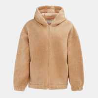 Soulcal Дамско Яке С Качулка Cal Sherpa Hooded Jacket Ladies Khaki 