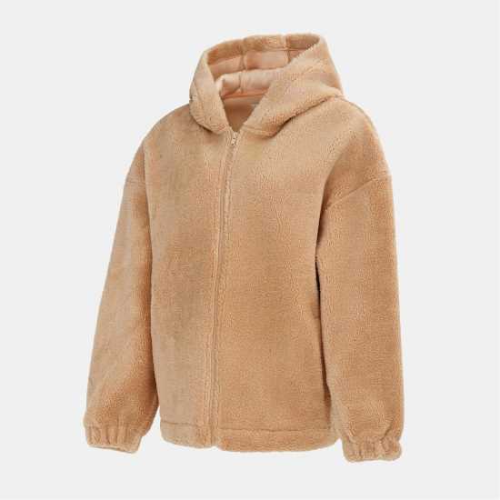 Soulcal Дамско Яке С Качулка Cal Sherpa Hooded Jacket Ladies Khaki 