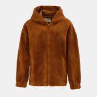 Soulcal Дамско Яке С Качулка Cal Sherpa Hooded Jacket Ladies Coffee 