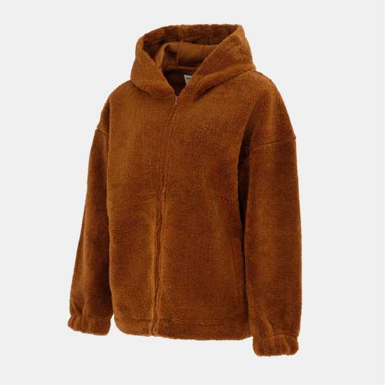 Soulcal Дамско Яке С Качулка Cal Sherpa Hooded Jacket Ladies Coffee Soulcal Дамско Яке С Качулка Cal Sherpa Hooded Jacket Ladies Coffee
