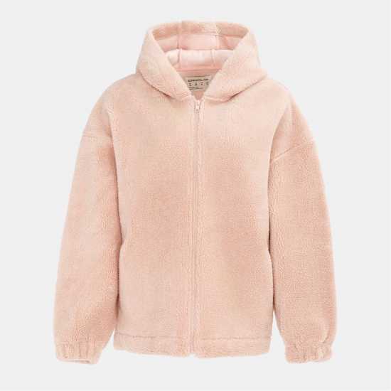 Soulcal Дамско Яке С Качулка Cal Sherpa Hooded Jacket Ladies Pink 