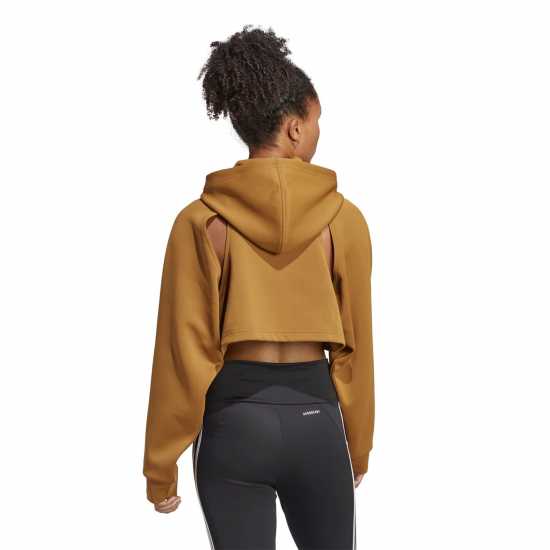 Дамски суичъри и блузи с качулки Adidas Hiit Cropped Hoodie Womens Adidas Hiit Cropped Hoodie Womens Дамски суичъри и блузи с качулки