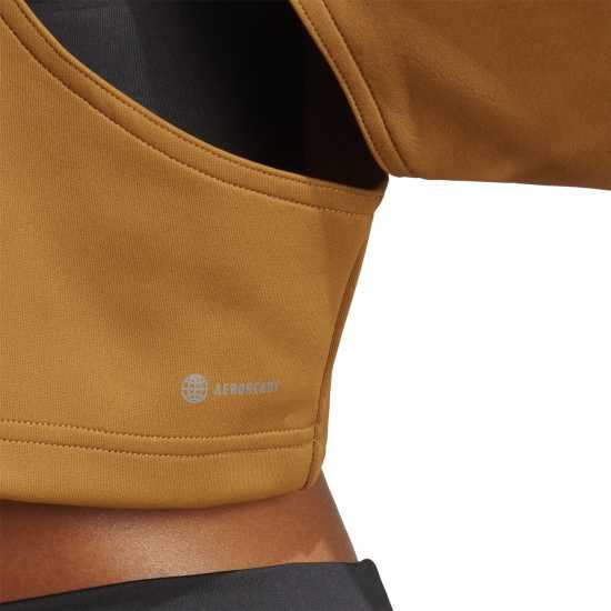 Дамски суичъри и блузи с качулки Adidas Hiit Cropped Hoodie Womens Adidas Hiit Cropped Hoodie Womens Дамски суичъри и блузи с качулки