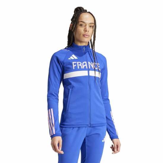 Adidas Спортно Горнище Team France Training Track Top Womens Adidas Спортно Горнище Team France Training Track Top Womens