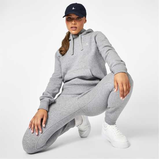 Jack Wills Astbury Pheasant Logo Hoodie Сив марл Дамски суичъри и блузи с качулки