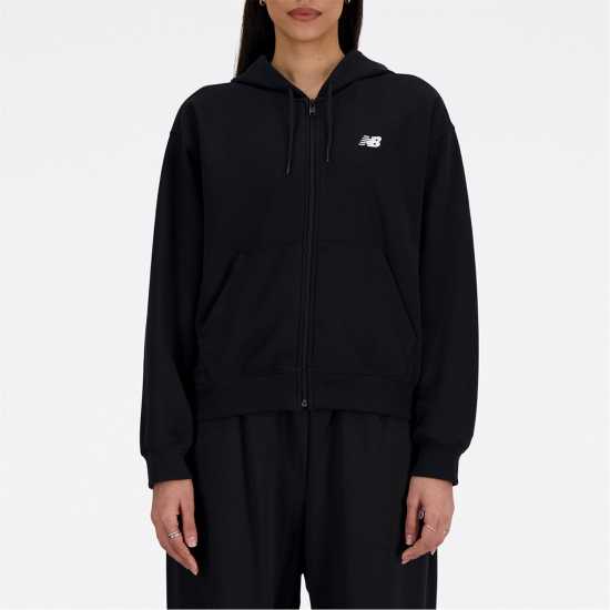 New Balance Ft Fz Hoodie   Bk           Smal  Дамски полар