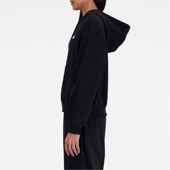 New Balance Ft Fz Hoodie   Bk           Smal  Дамски полар
