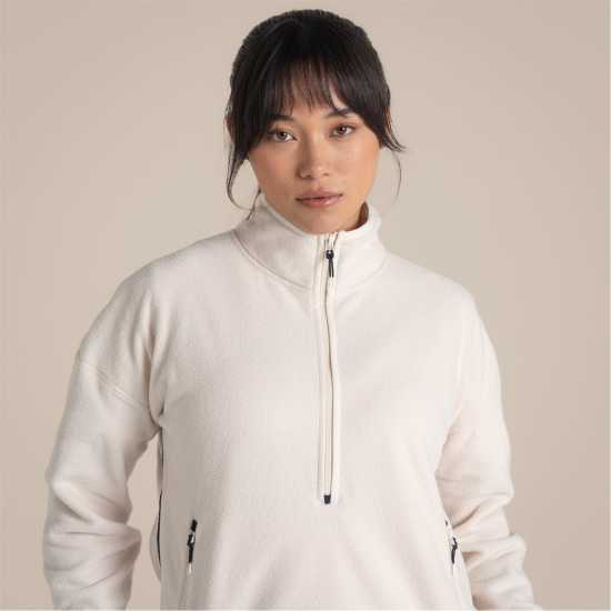 Craghoppers Women's Rnu 1/2 Zip Fleece Ecru 